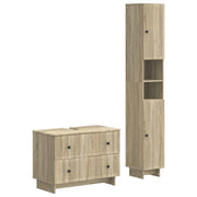 Set di Armadi da Bagno da 2 Pezzi EDE Rovere Sonoma 3417497
