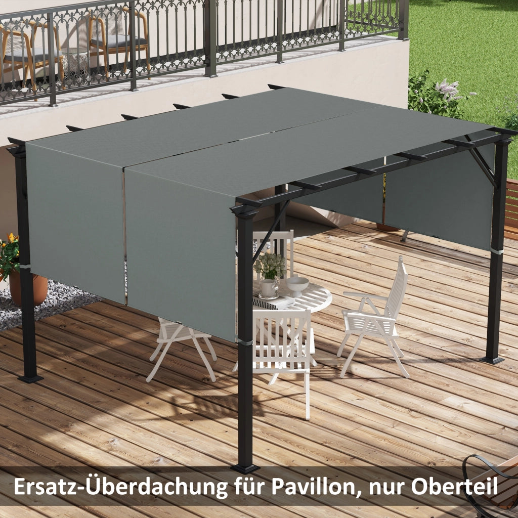 Telo Copertura Pergola UV 3x3m ¨C zephmum ¨C Grigio Scuro