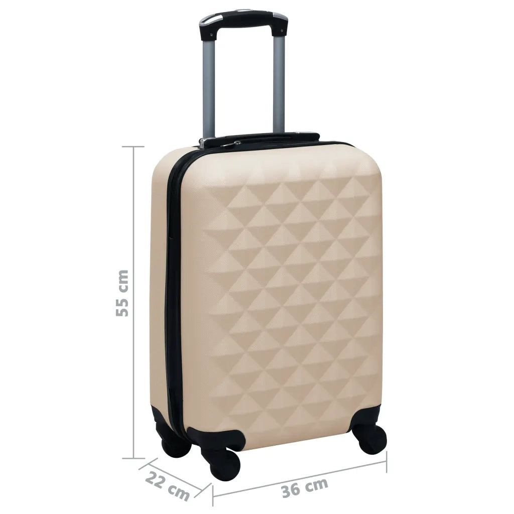 Trolley a Custodia Rigida Oro ABS CFW4859879