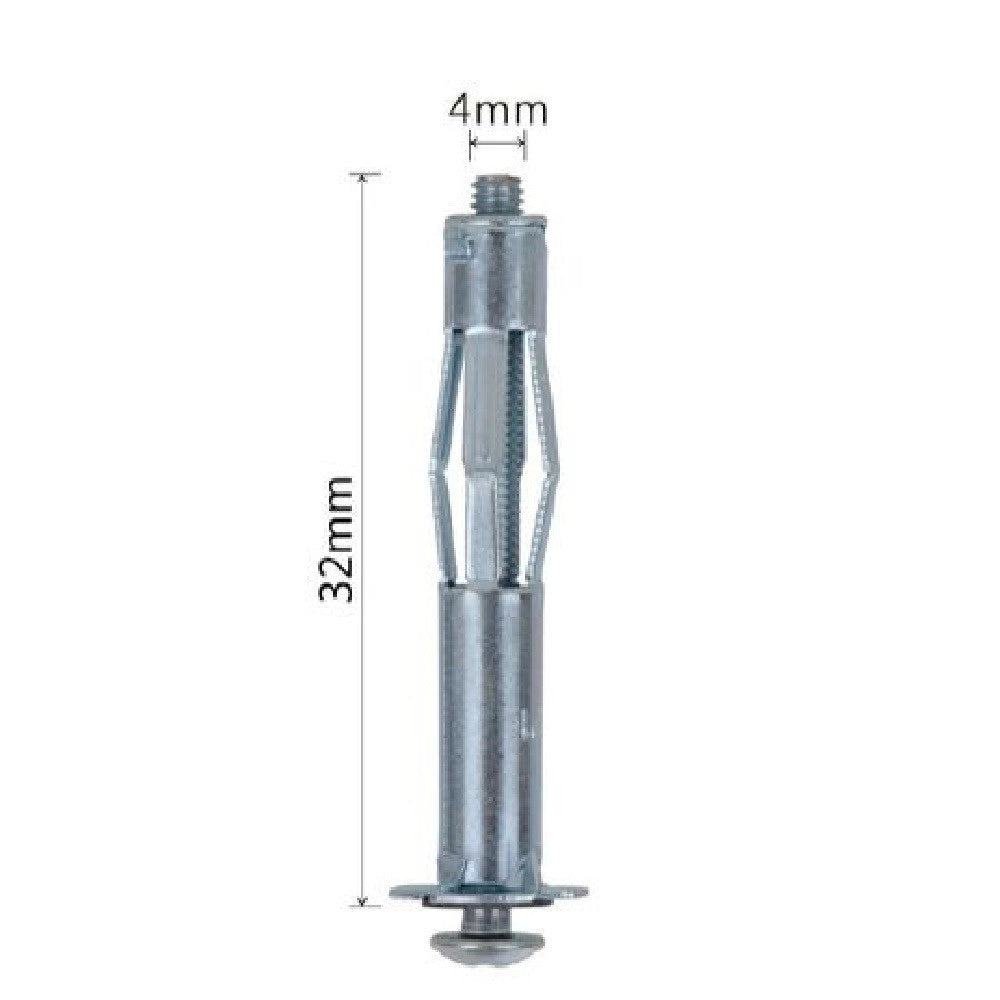 Trade Shop - Set 5 Pz Tasselli Metallici Espandibili Viti A Espansione Stile I 4 X 32mm 92848 -