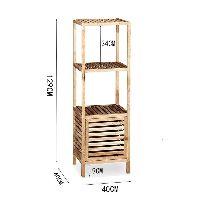 Scaffale con 2 ripiani incluso armadietto