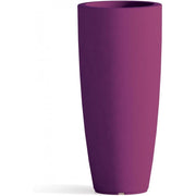 Vaso alto moderno di design Ø40 H90 in polimero viola resistente per interno ed esterno - Made in Italy - Monacis