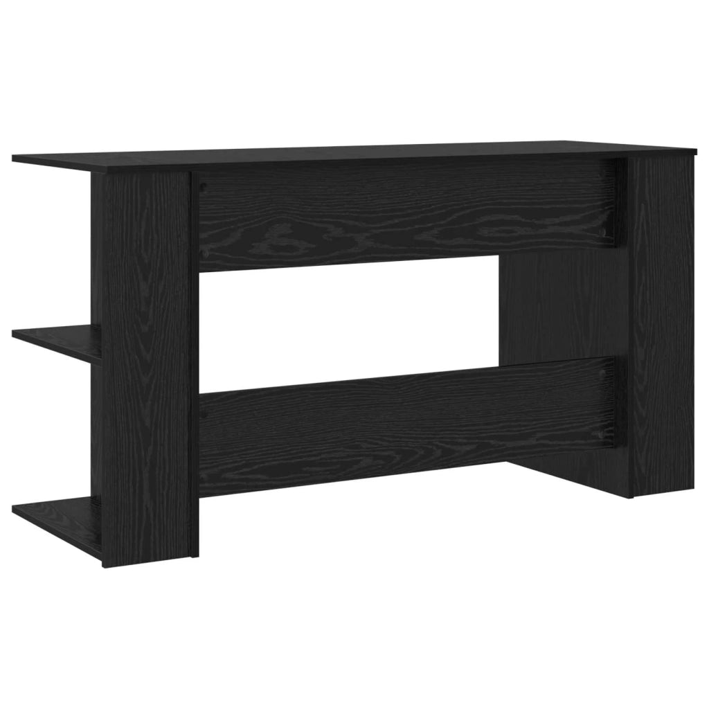 Scrivania Rovere nero 140 x 50 x 75 cm Legno multistrato 879649