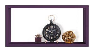 Mensola Cubo da Parete 70x35x15,5 cm in Fibra di Legno Artù Viola Melanzana