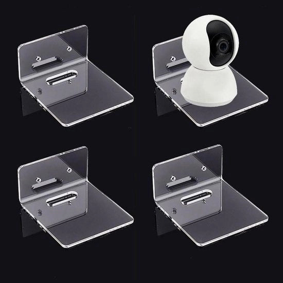 Pannelli Acrilici Sospesi - Set da 4, Inclusi Pannelli Autoadesivi per Speaker e Figure in Azione