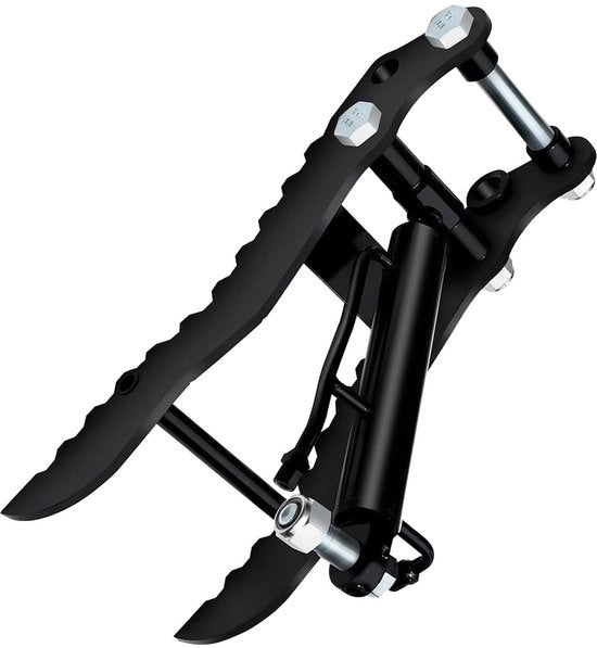 Accessorio per graffiatrice mini - Clip idraulica per mini-graffiatrice - Clip idraulica in acciaio - Tubi di connessione M14 - Diametro foro 25 mm - Incluso 2 pezzi - Accessorio per graffiatrice
