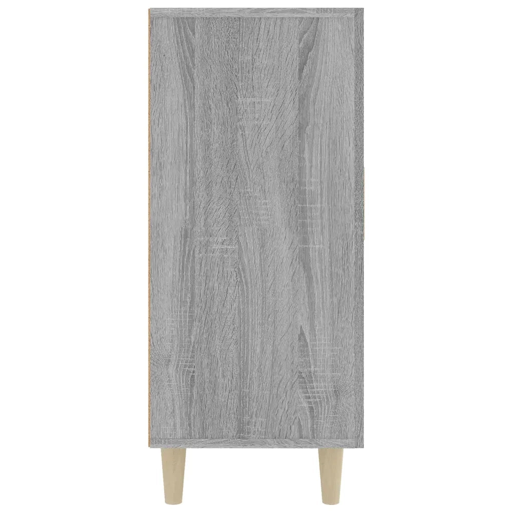 Credenza | Madia | Buffet da pranzo | Armadio da pranzo Grigio Sonoma 90x34x80 cm in Legno Multistrato