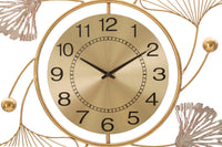 Pannello da Muro Leavy con Orologio 52,5x3,5x102 cm in Ferro