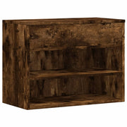 Panca portascarpe/stivali cassettiera scaffale mobiletto portaoggetti per ingresso 60 x 30 x 45 cm legno ingegnerizzato marrone 02_0022919