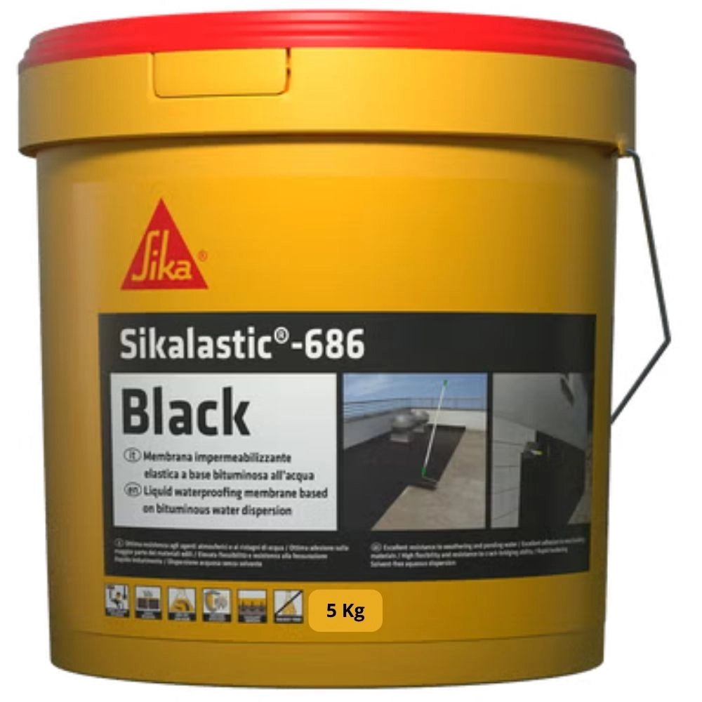 Sika sikalastic 686 black membrana impermeabilizzante elastica 5 kg