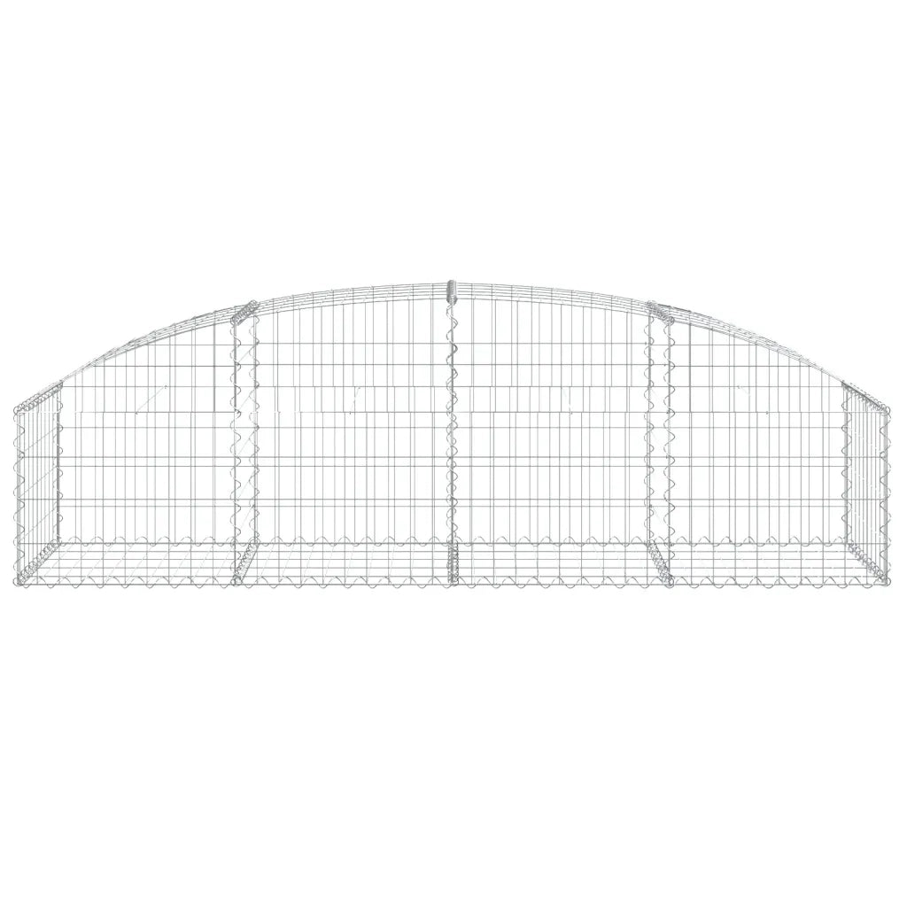 Cesto Gabbione ad Arco 200x50x40/60 cm Ferro Zincato 153472
