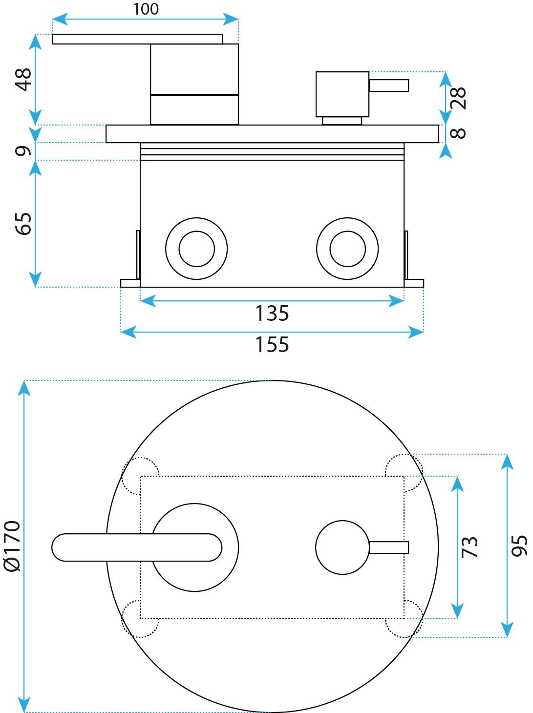 Set Doccia Da Incasso Rea Ontario Brush Gold + Box
