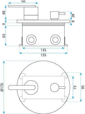 Set Doccia Da Incasso Rea Ontario Brush Gold + Box