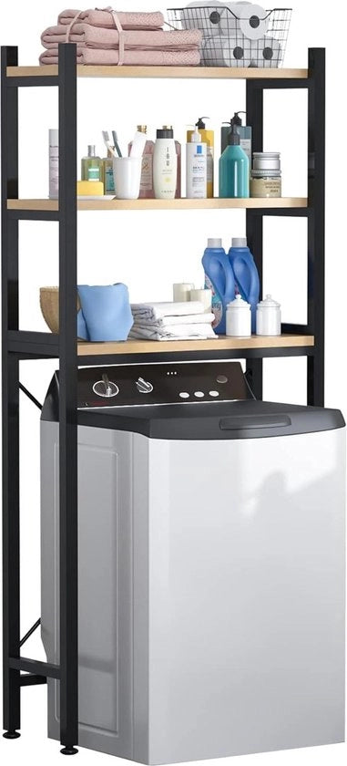 Clamshell Opbergrek Multifunzionale - Risparmia Spazio e Funzionalità - Opbergrek per Bagno - Nero