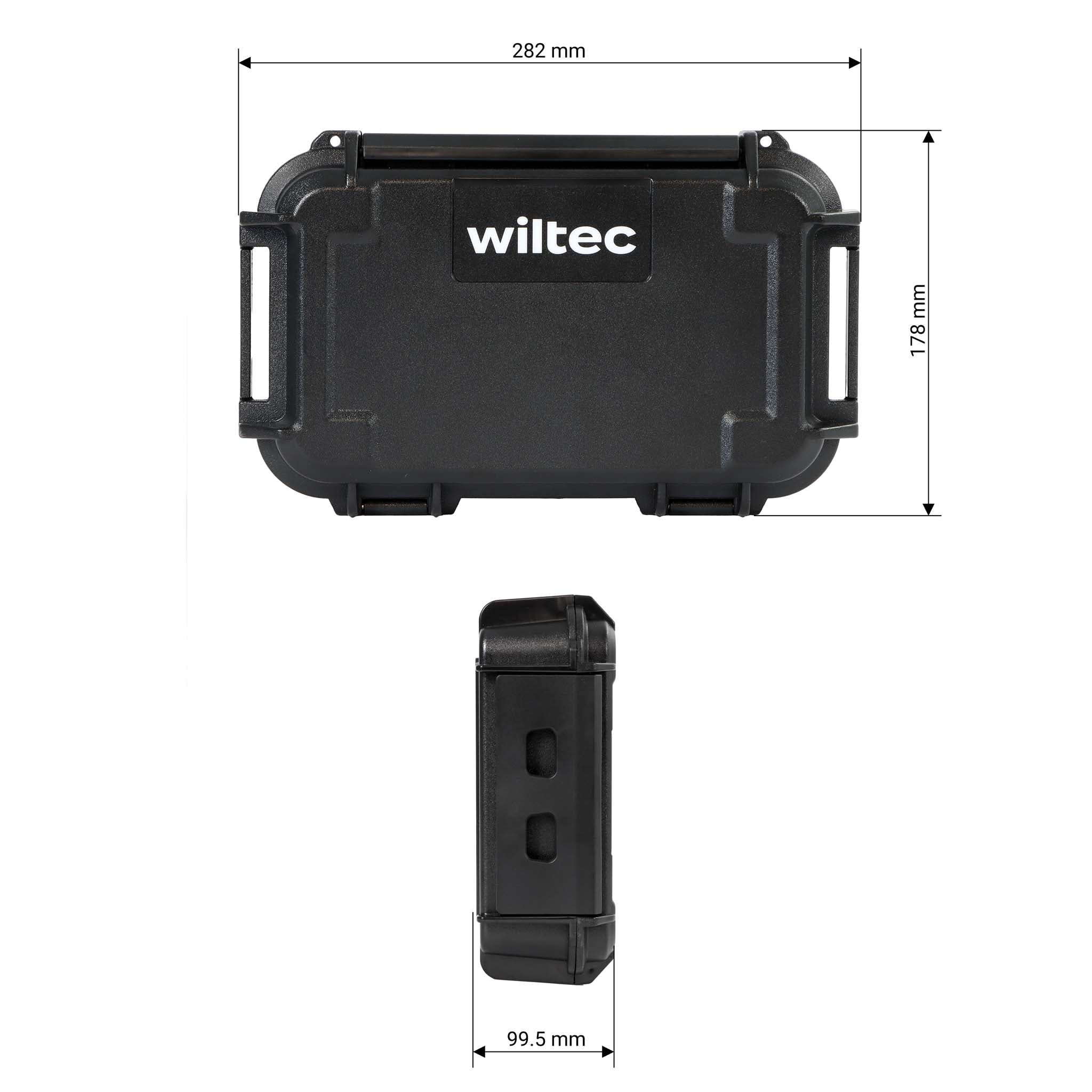 Cassetta porta attrezzi, rigida universale impermeabile, 28,2 x 17,8 x 9,95 cm, per utensili piccoli