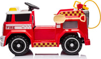 Macchina Elettrica per Bambini Camion dei Pompieri Telecomandato 12V 7,5Ah Rosso