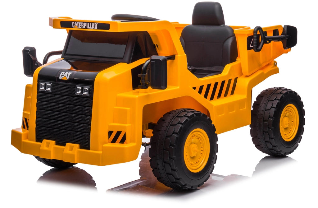 Camion Elettrico con Cassone Ribaltabile 12V Caterpillar Giallo