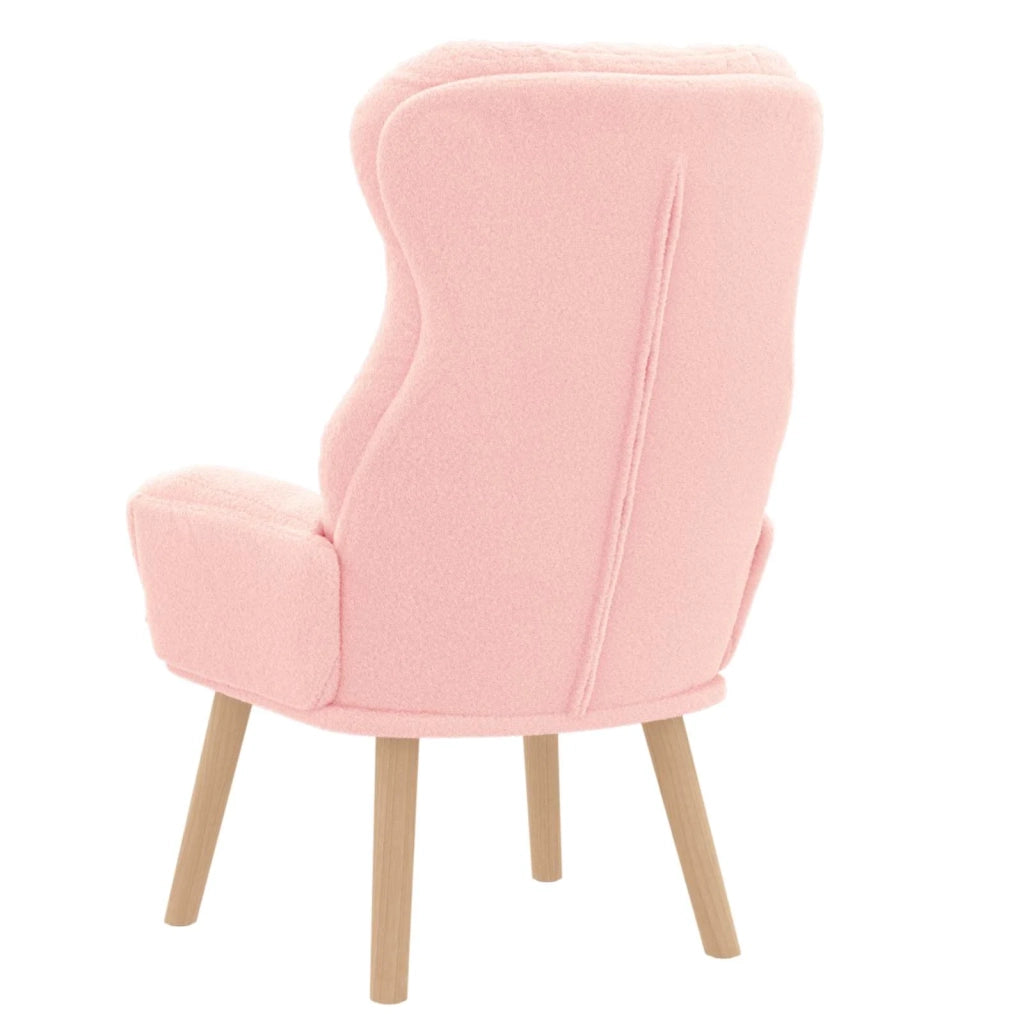 poltrona Rosa 69 x 74 x 93 cm Tessuto Sherpa 42001882