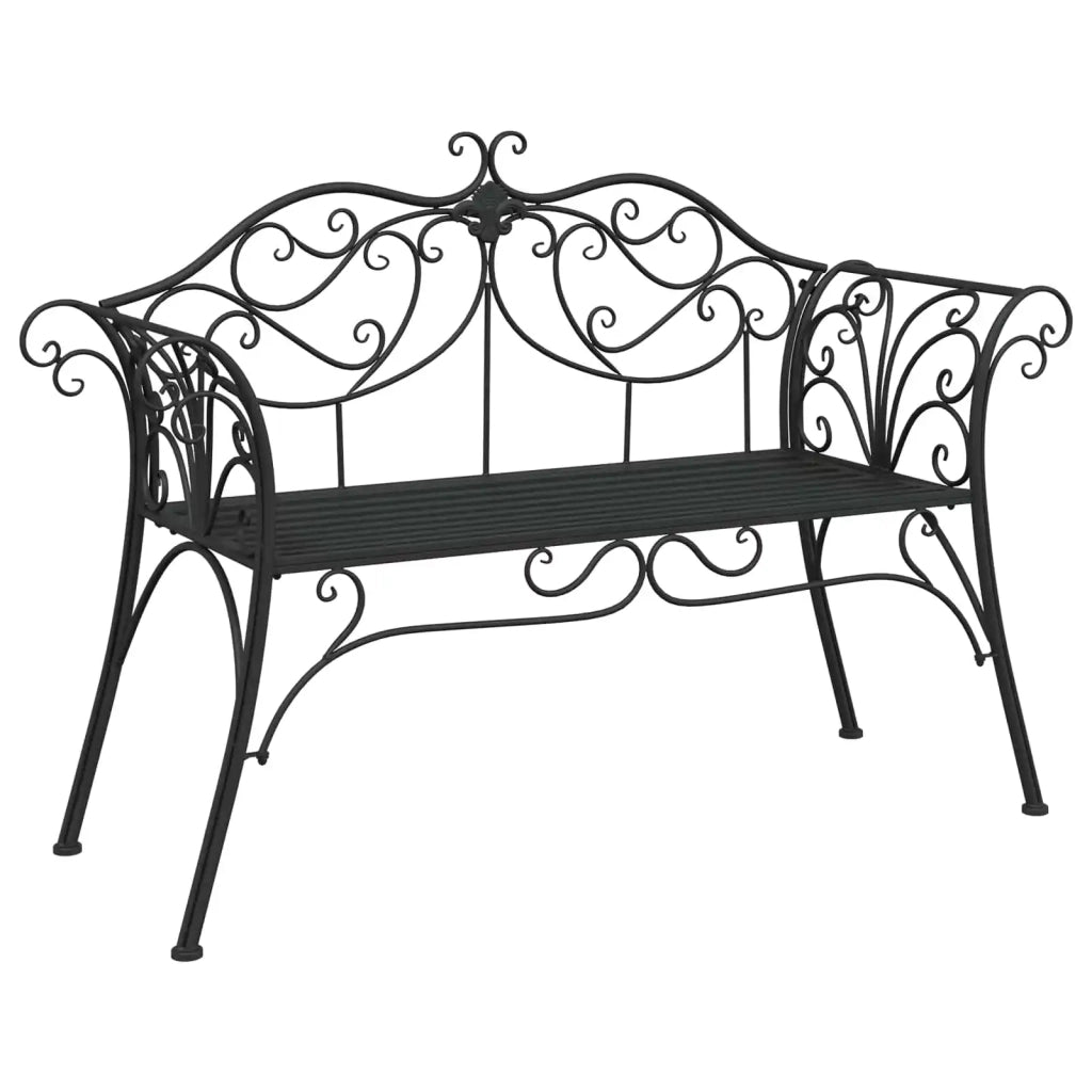 Panchina da giardino 2-Numero di posti 130 x 47 x 90 cm Acciaio 42029542