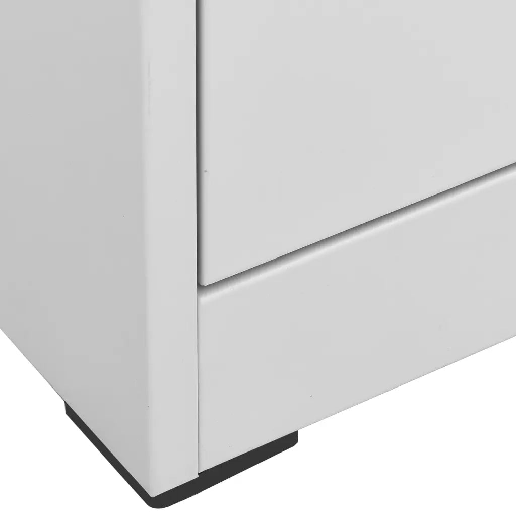 Armadio Classificatore Grigio Chiaro 46x62x164 cm in Acciaio cod mxl 68479