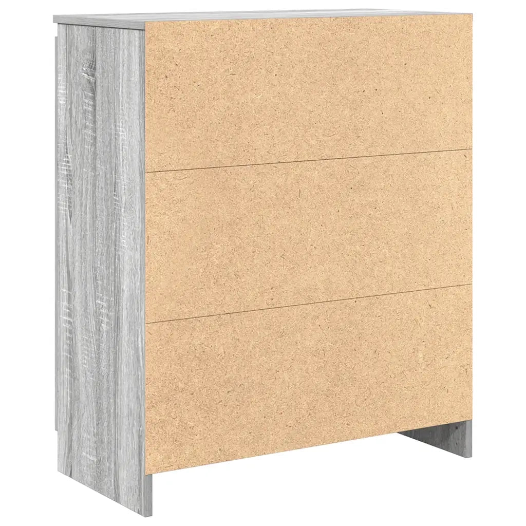 Credenza con Cassetti Grigio Sonoma 71x35x84 cm in Truciolato 861585