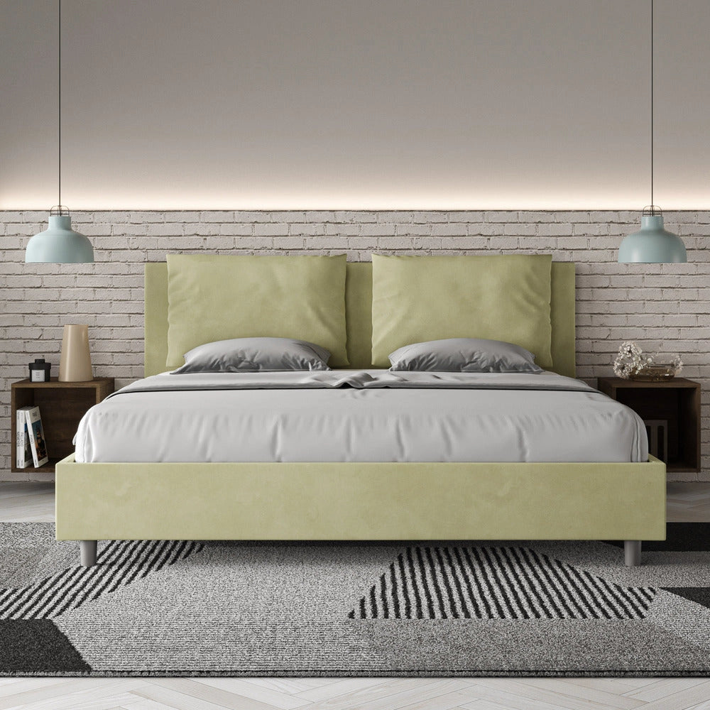 Letto Matrimoniale Extra Large 200x210 cm Senza Rete Antea Tè Verde