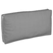 Cuscino per Pallet da Sedere/Schienale Grigio 120x60x12 cm Tessuto Oxford