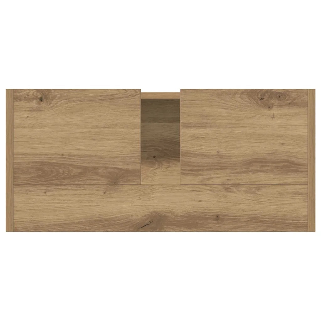 Mobile da Bagno | Armadio da bagno con porta Rovere artigianale 63 x 29 x 55 cm