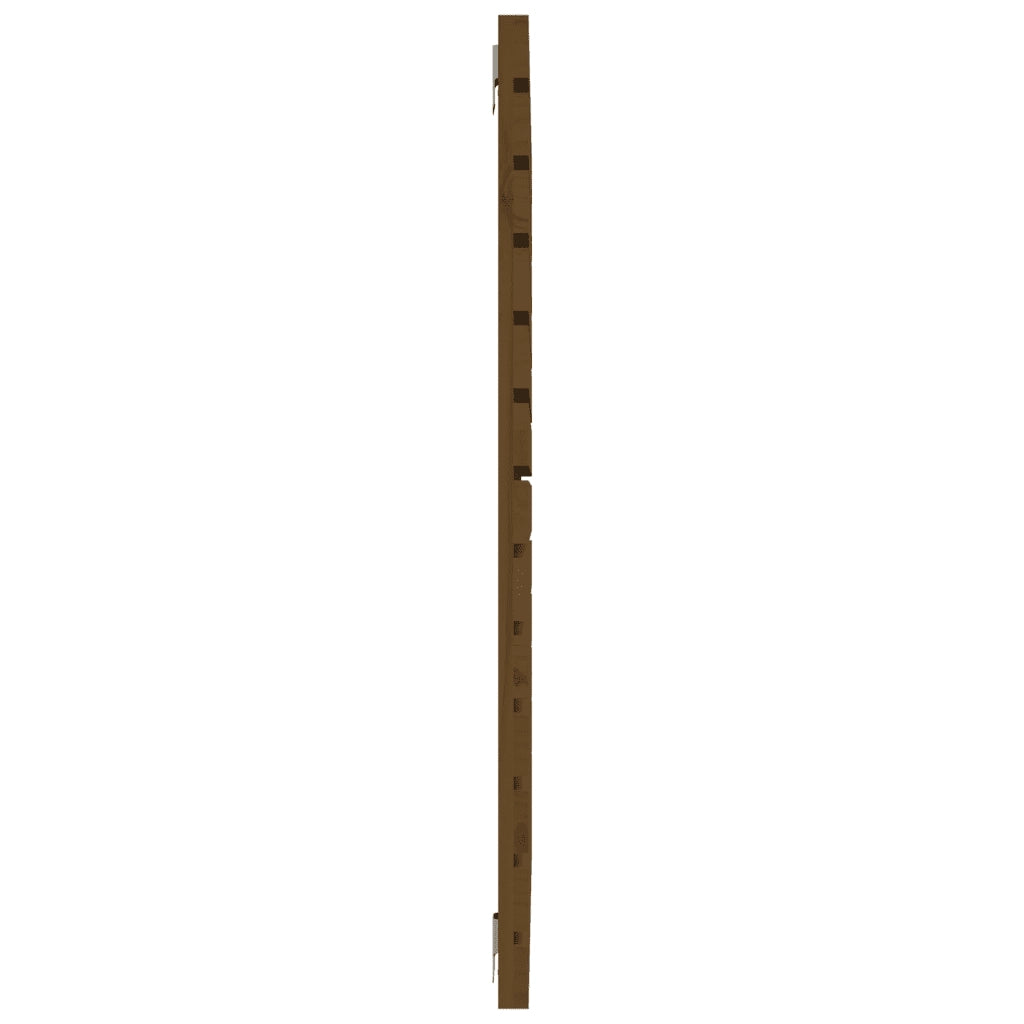 Testiera da Parete-Testiera a Muro-Testata Decorativa Ambra 146x3x91,5cm in Legno Massello di Pino