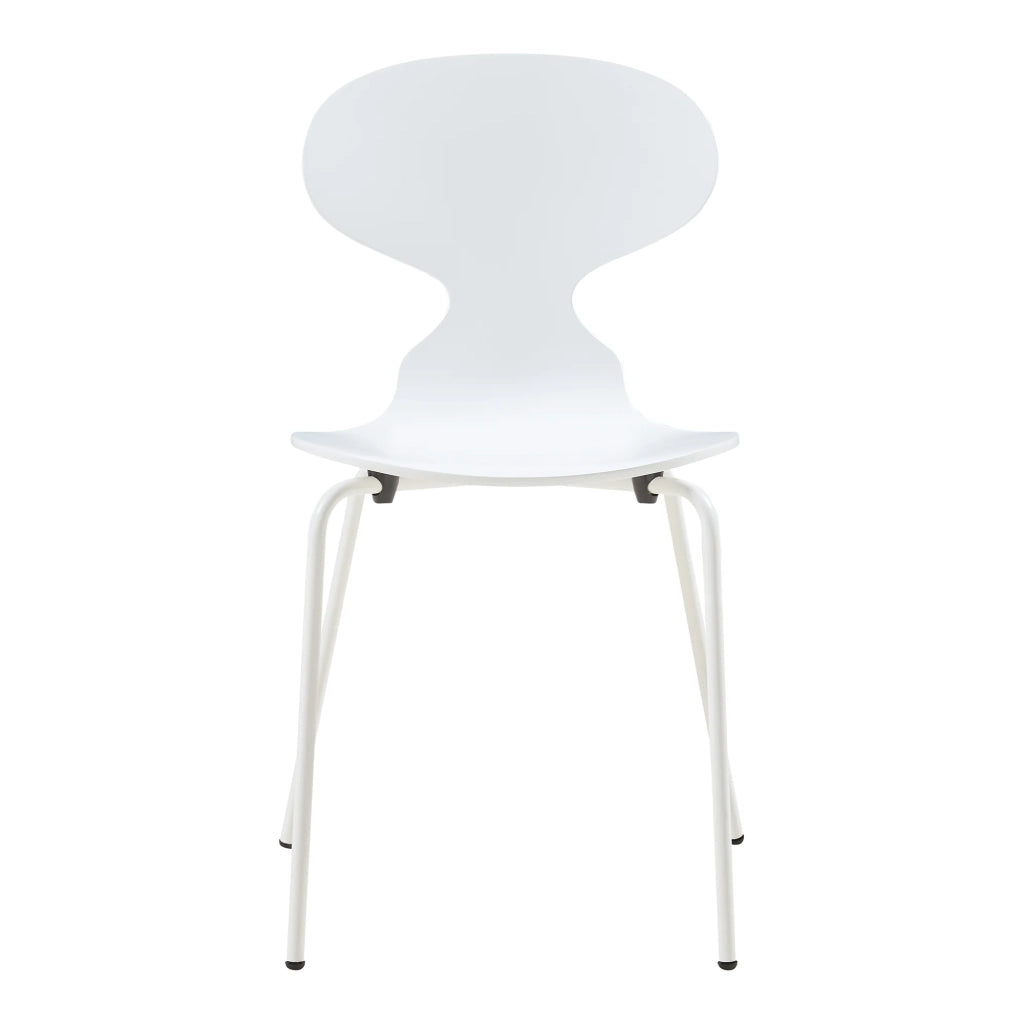 Set di 4 sedie da pranzo dal design moderno e robusto bianche 03_0009833