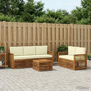 Set divani con cuscino 6 pcs Legno di Acacia Massello 3384026