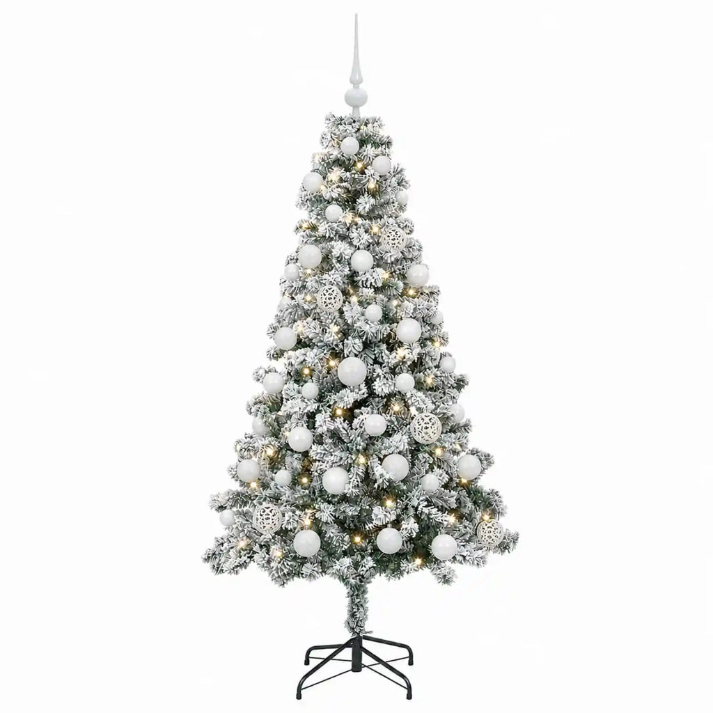 Albero di Natale Artificiale con Palline 120 cm 150 LED 3460820