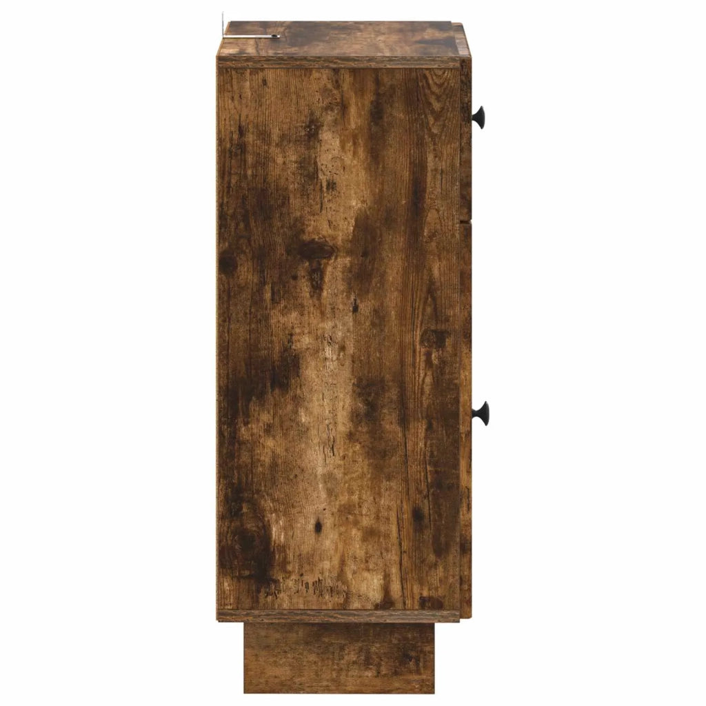 Mobiletto da Bagno EDE Rovere Fumo 30 x 31 x 80 cm 895950