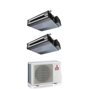 Climatizzatore Condizionatore Mitsubishi Electric Dual Inverter Canalizzabile (Canalizzato) SEZ-M 9+12 con MXZ-2F53VF R-32 Wi-Fi Optional 9000+12000