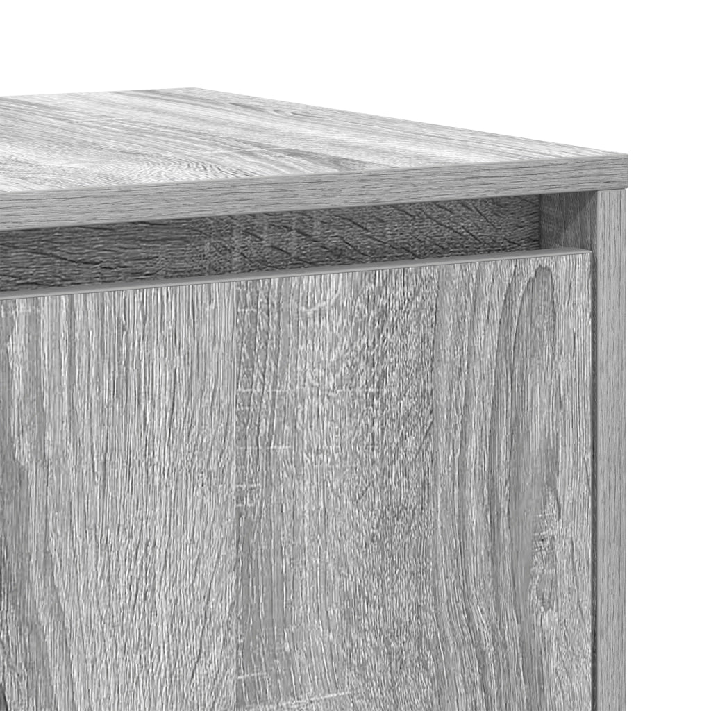 Credenza grigia Grigio Sonoma Legno ingegnerizzato 135 x 41 x 75 cm