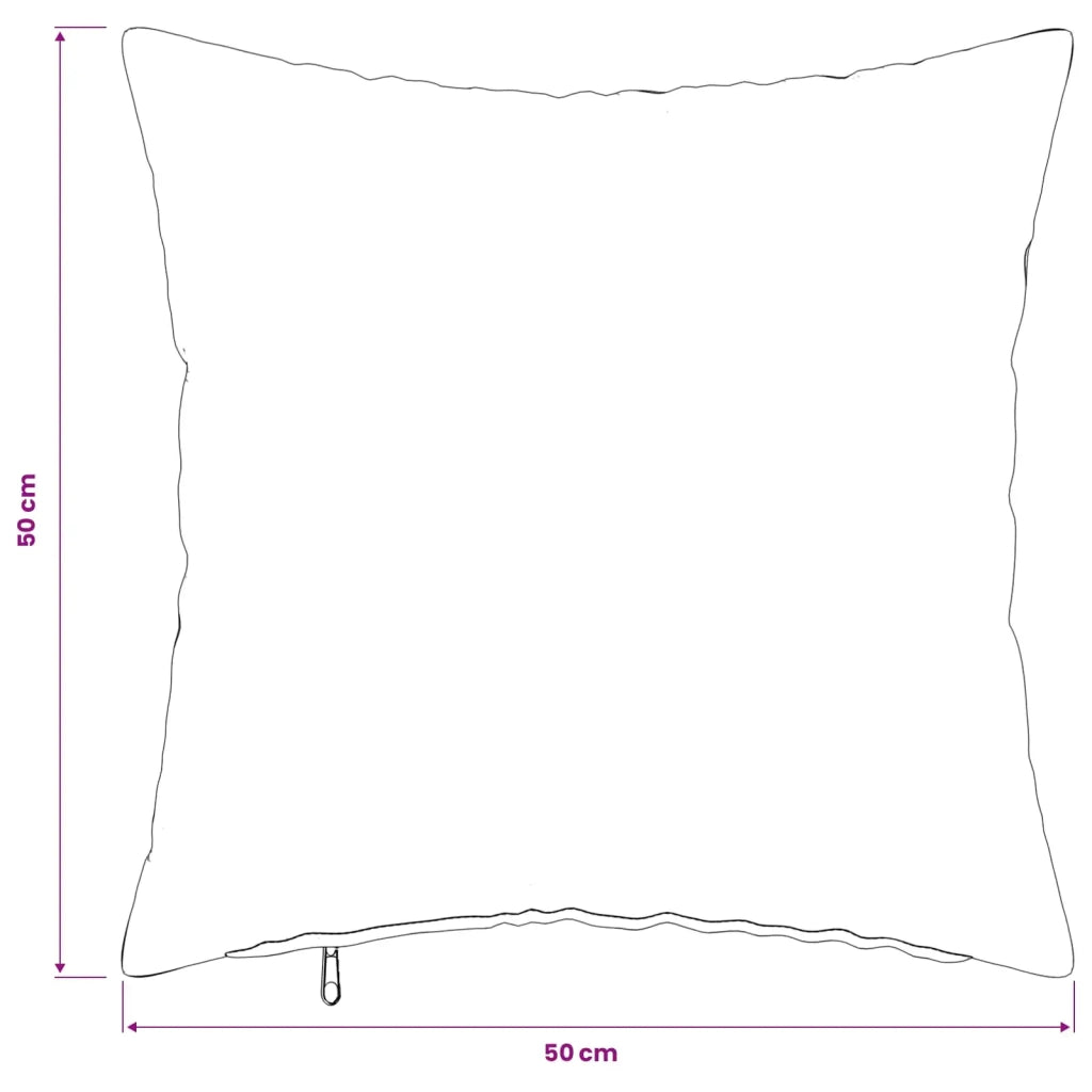 Federa 6 pcs HEERLEN Grigio Scuro 50 x 50 cm Bouclé 910919