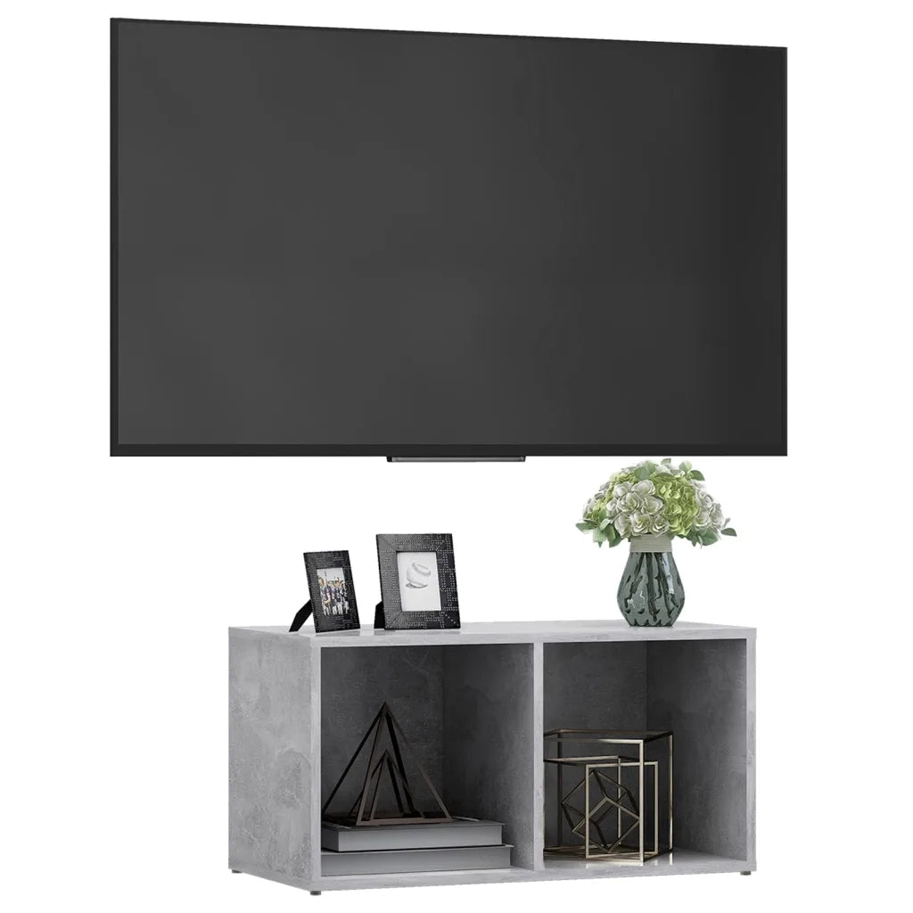 Mobile Porta TV Grigio Cemento 72x35x36,5 cm Legno Multistrato 805529
