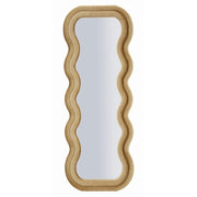 Specchio Da Muro Emily Velluto Oro cm 60x6x160 (misura Specchio cm 42x144)