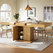 Tavolo da pranzo estensibile con vano contenitore 140-180 cm