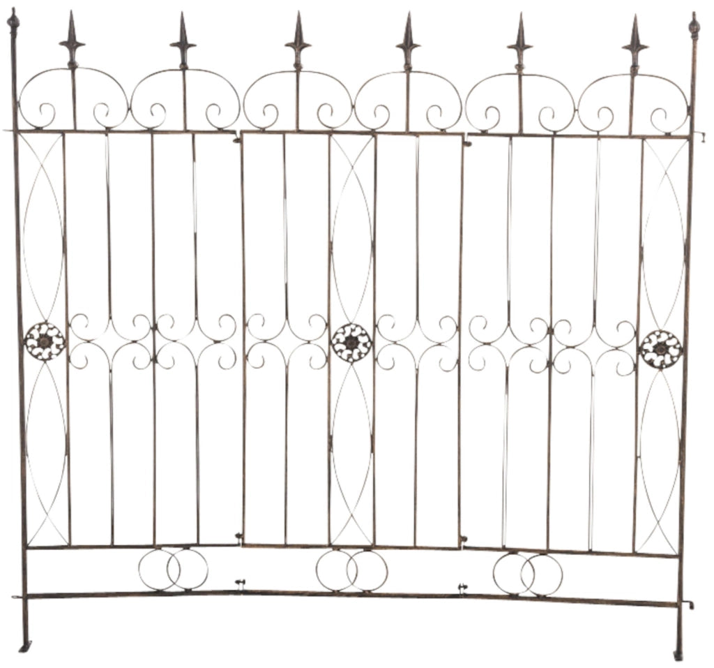 Set di 4 recinzioni da giardino Mangold bronzo