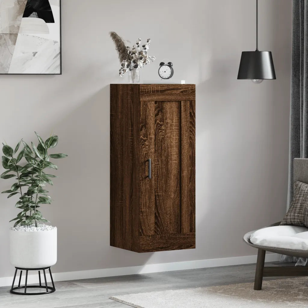 Mobile a Parete Rovere Marrone 34,5x34x90 cm Legno Multistratocod mxl 104877