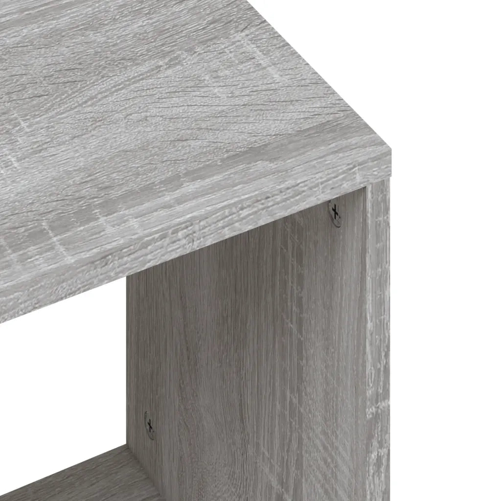 2 pz Tavolini salotto | Tavolino da caff¨¨ | Tavolino da Soggiorno Impilabili Grigio Sonoma Legno Multistrato