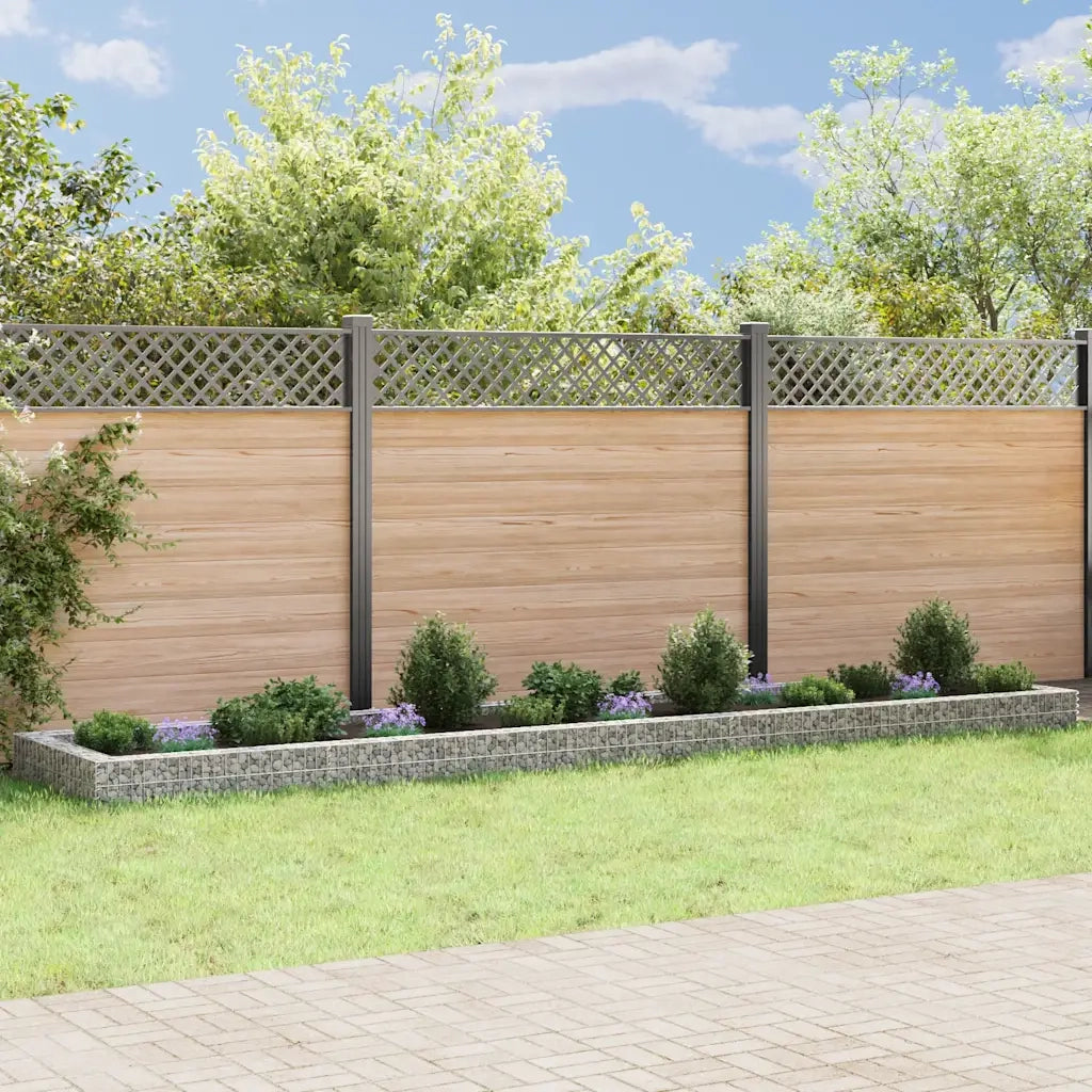 Gabbione Fioriere | Cassetta per fiori | Letto Rialzato in Acciaio Zincato 500x100x20 cm