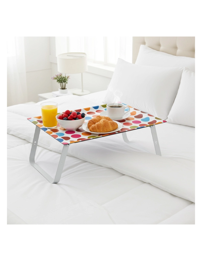 Vassoio pieghevole per la colazione a letto o per lavorare con il portatile, HOLA