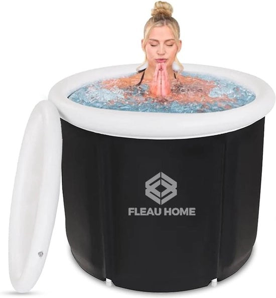 Bagno idromassaggio gonfiabile con coperchio e pompa - bagno idromassaggio isolante - ideale per la rilassamento