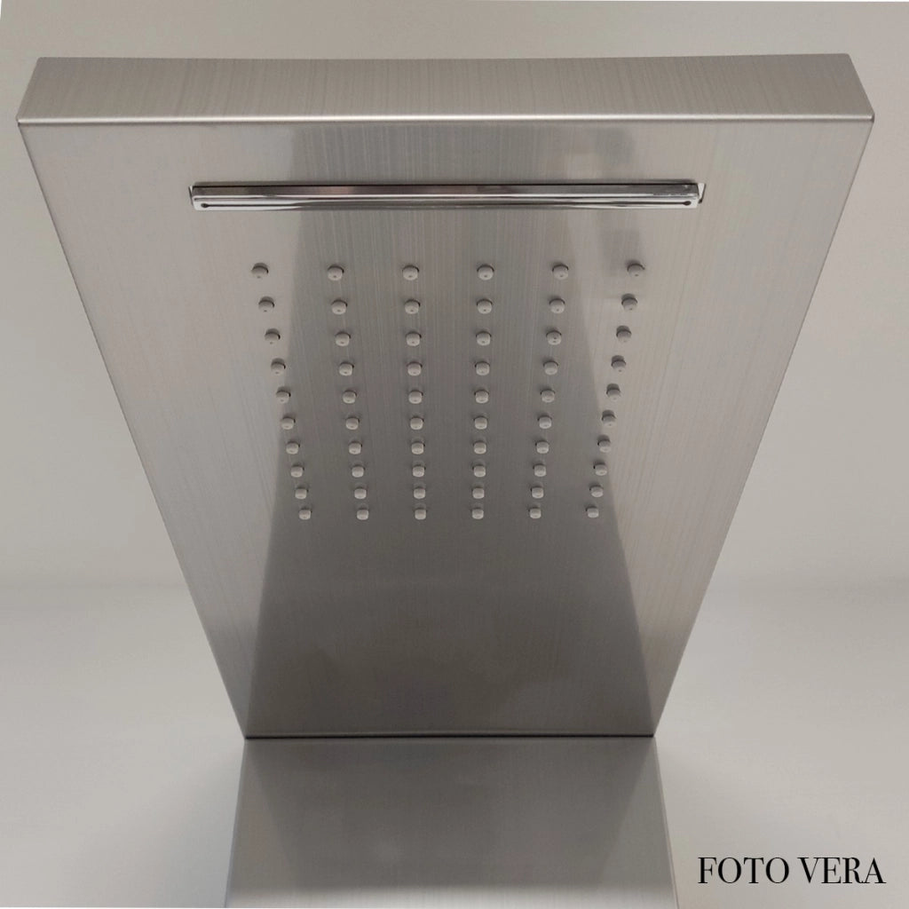 Colonna idromassaggio inox spazzolato termostatica | diamante