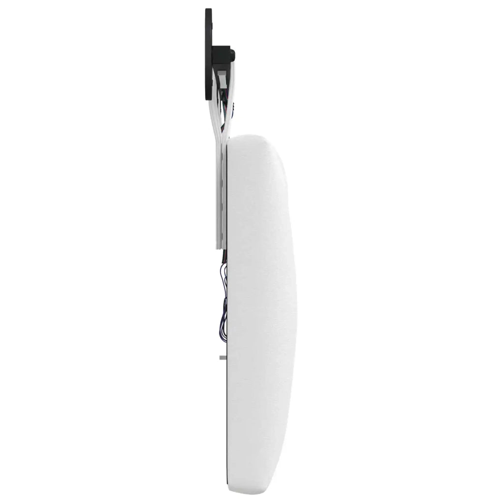 Testiera sospesa Con luce LED Bianco Tessuto