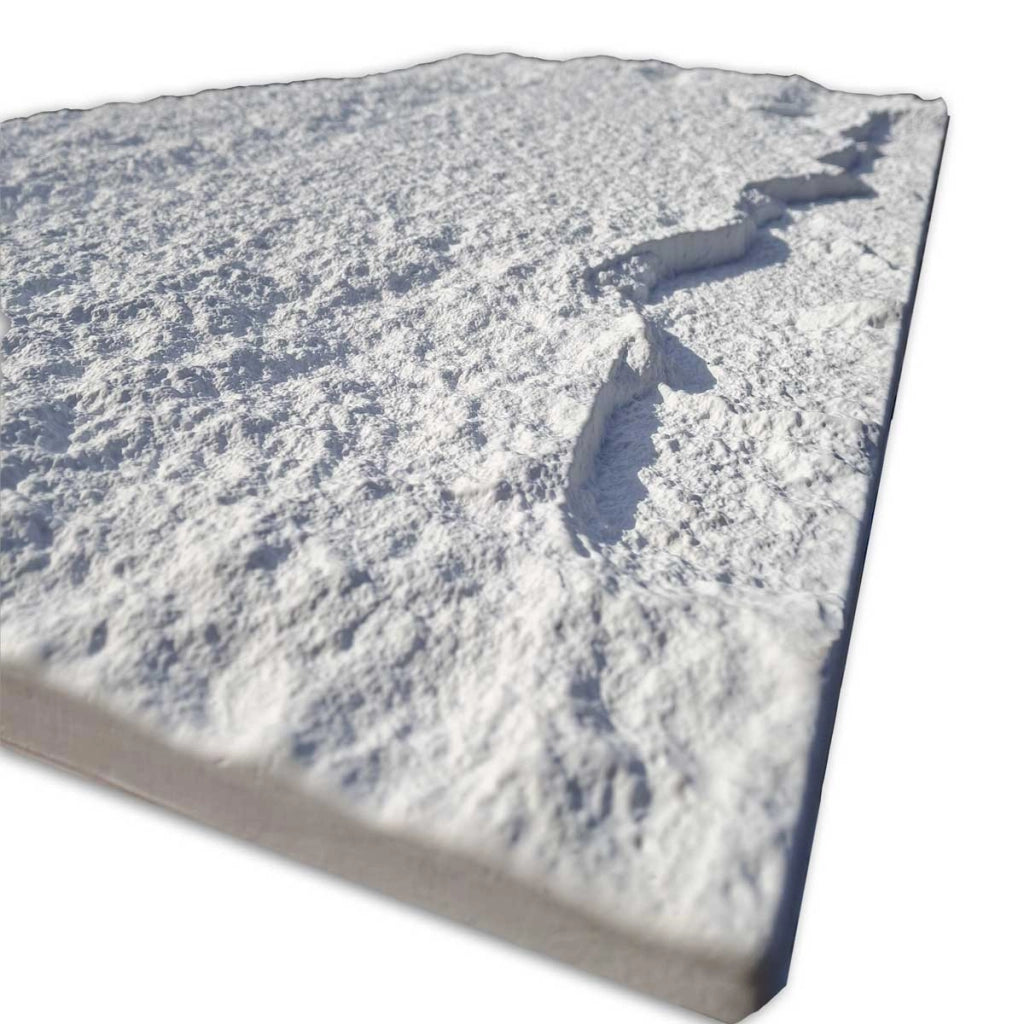 Kit 10 Pannelli Decorativi Snow Rockstone in Poliuretano - Effetto Roccia 3D - 120x60x3 cm