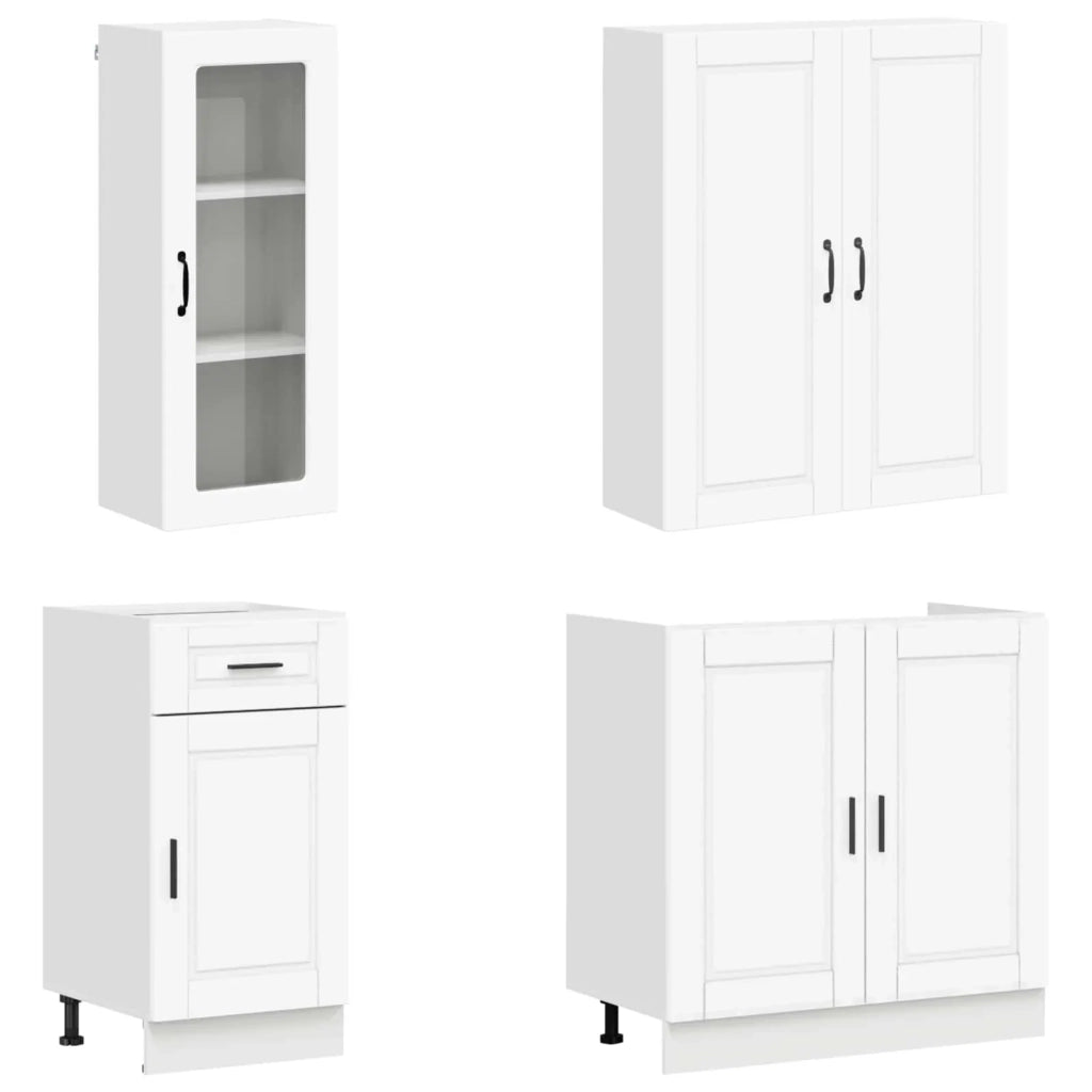 Unità Cucina PORTO 8 pcs Bianco Legno ingegnerizzato 3438421