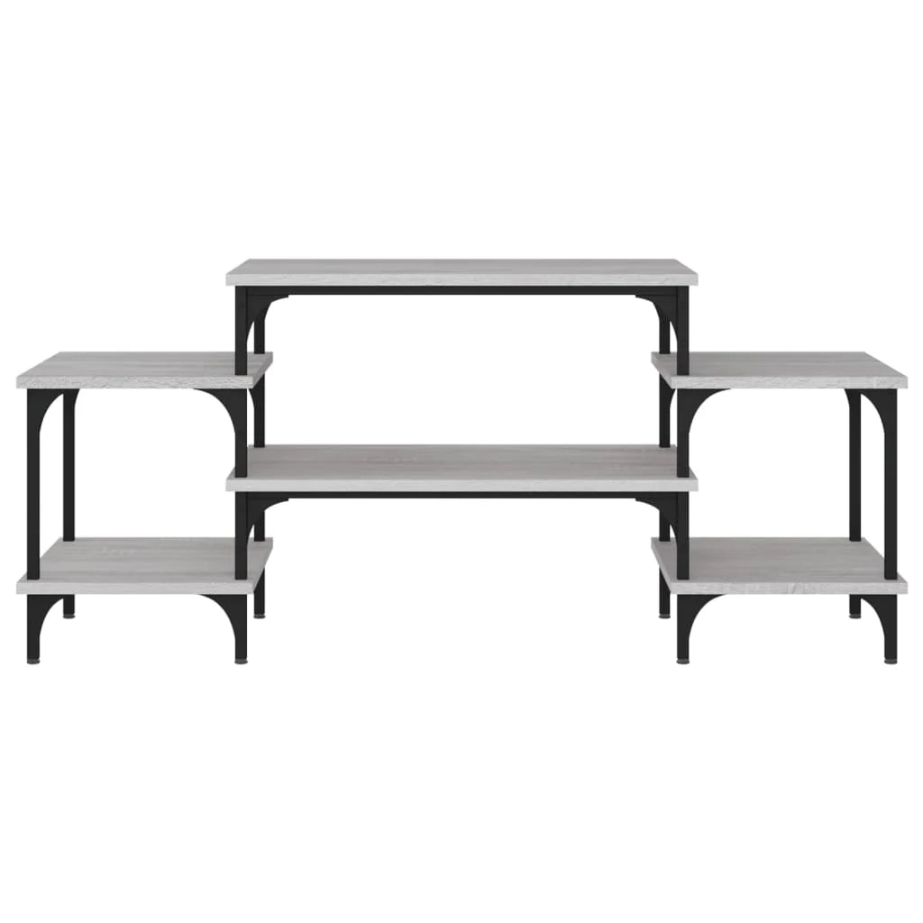 Mobile TV multimediale mensola TV credenza TV sala da pranzo soggiorno camera da letto Sonoma 117 x 35 x 52 cm legno ingegnerizzato grigio 02_0028375